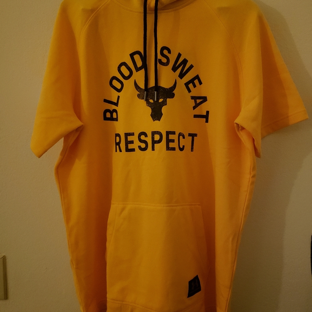 Men's Project Rock Respect Short Sleeve Hoodie